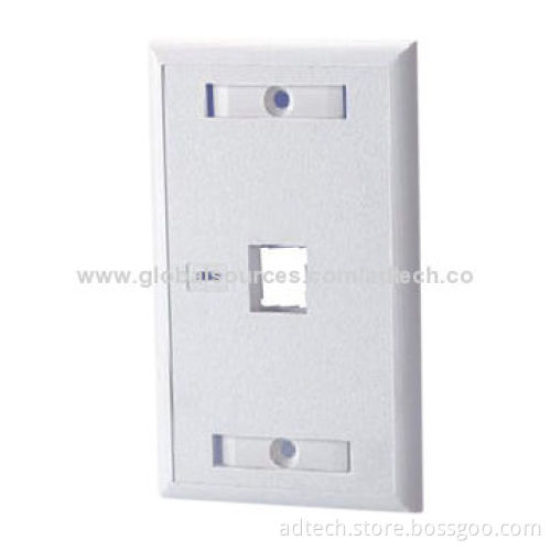 Network Wall Outlets 120 Types One Port USA Faceplate, Made of ABS Material with Stable Quality